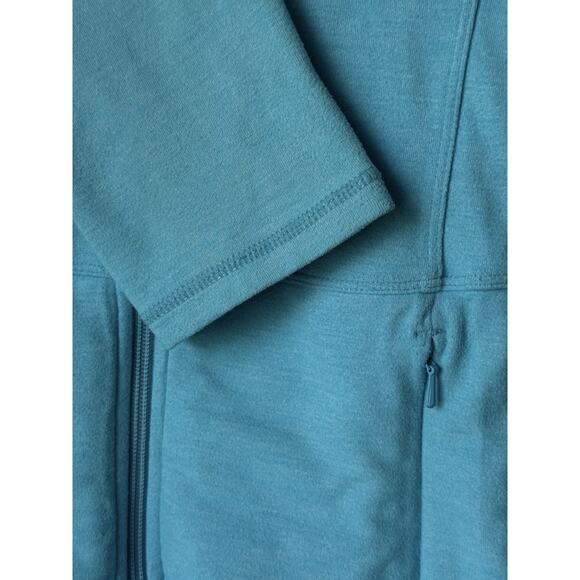 Lilly Pulitzer Luxletic Women’s Size Medium Blue Kapri Jacket Coat Shirt Cruise - Picture 6 of 10